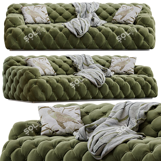 Modern Meridiani Norton Sofa Set 3D model image 2