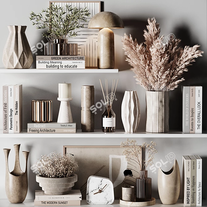 Elegant Decorative Set 2015 3D model image 1