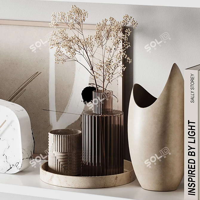 Elegant Decorative Set 2015 3D model image 4