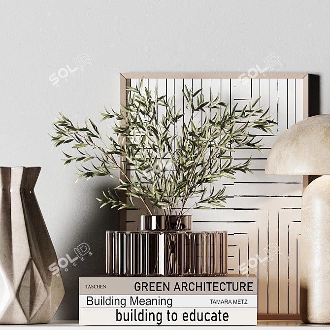 Elegant Decorative Set 2015 3D model image 5