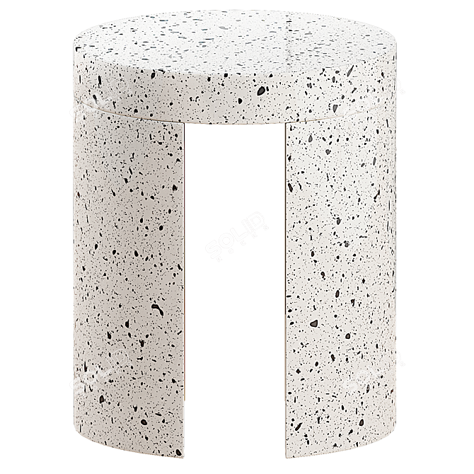 Rugged Lyon Outdoor Stool 3D model image 2