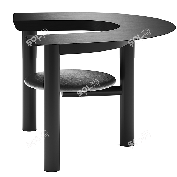  Modern Desk & Stylish Chair 3D model image 1