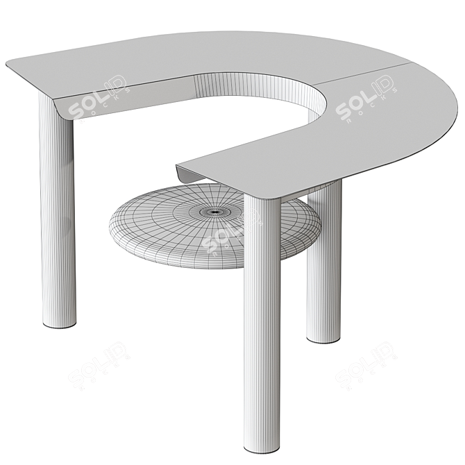  Modern Desk & Stylish Chair 3D model image 4