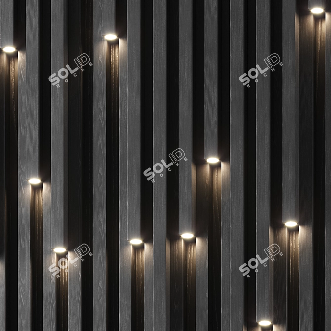 Modern Wall Panel Set 2 3D model image 4