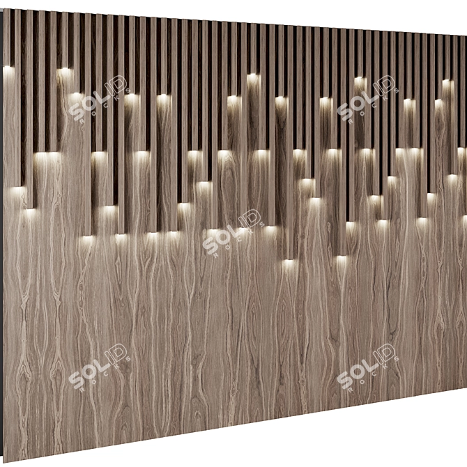 Modern Wall Panel Set 2 3D model image 5