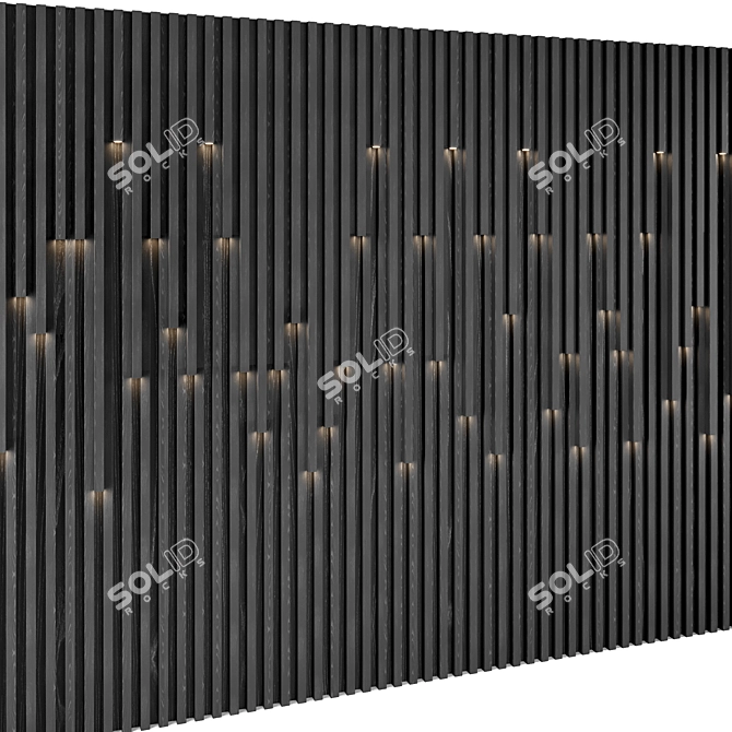 Modern Wall Panel Set 2 3D model image 6