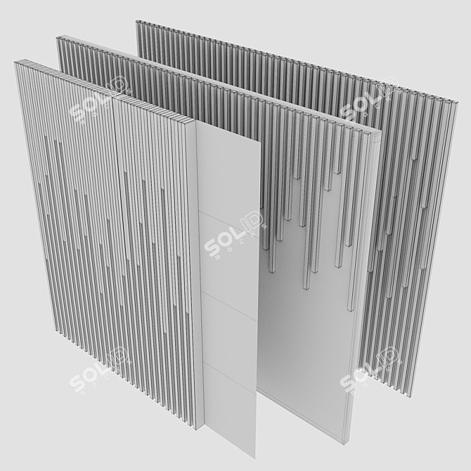 Modern Wall Panel Set 2 3D model image 7
