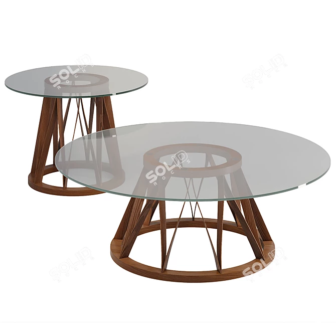 MINIFORMS Acco Cube Coffee Tables 3D model image 1