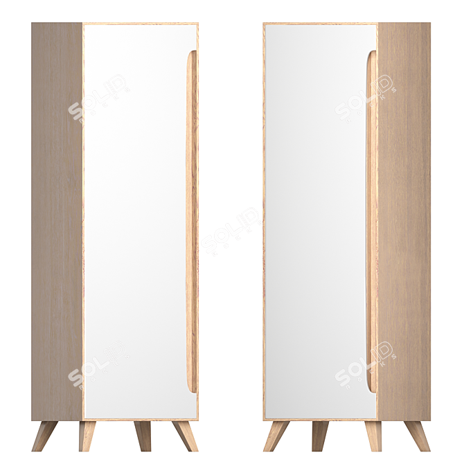 Nova 9 Bookshelf (White) 3D model image 3