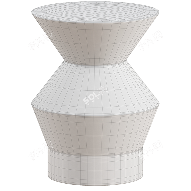 Versatile Silas Outdoor Side Table 3D model image 2