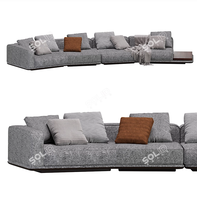 Horizonte Modular Sofa 11 Set 3D model image 5