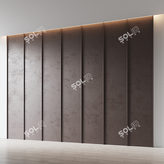 Decorative Relief Wall Panel 3D model image 2