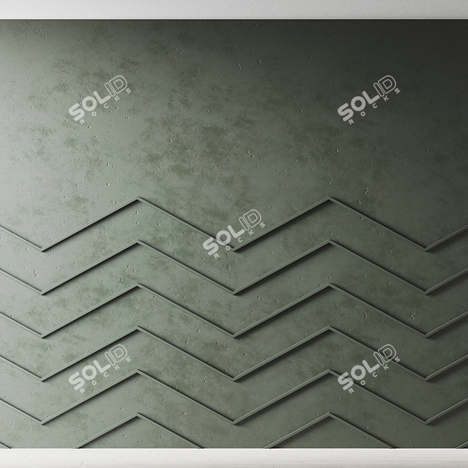 Decorative 3D Wall Panel 3D model image 1