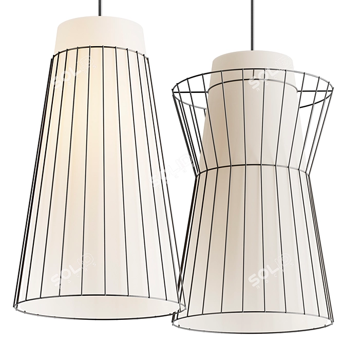 Minimalist Edge Lamp Light 3D model image 1