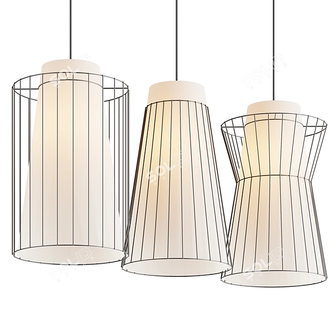 Minimalist Edge Lamp Light 3D model image 2