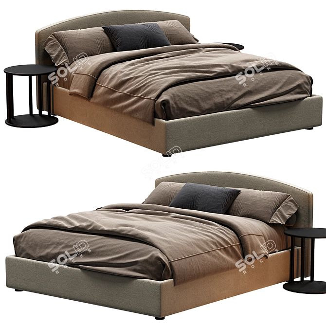 Elegant Edoardo Sofa Set 3D model image 1