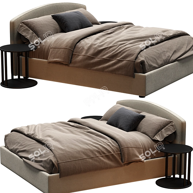 Elegant Edoardo Sofa Set 3D model image 2