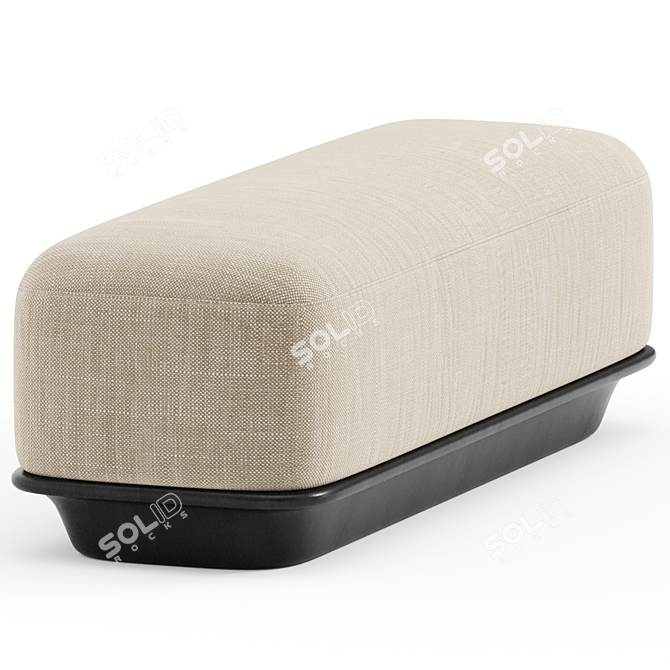 Stylish and Modern Nico Bench 3D model image 2