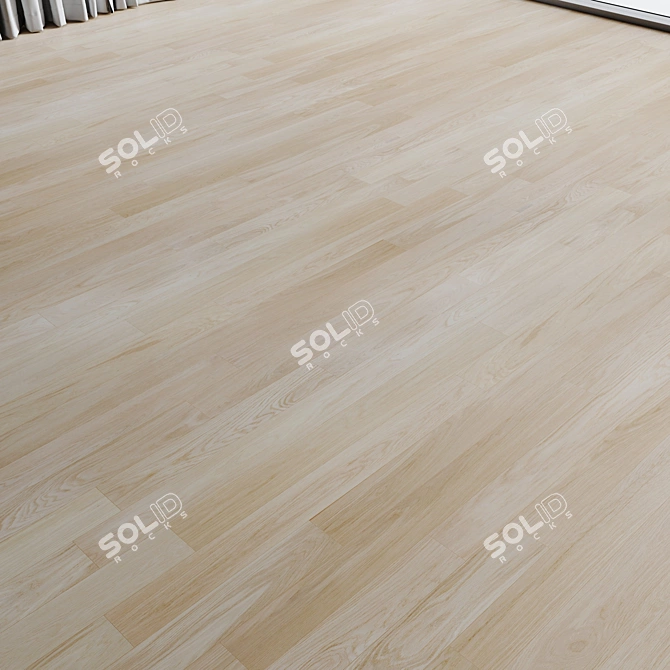 Vanilla Wood Flooring Texture 3D model image 1