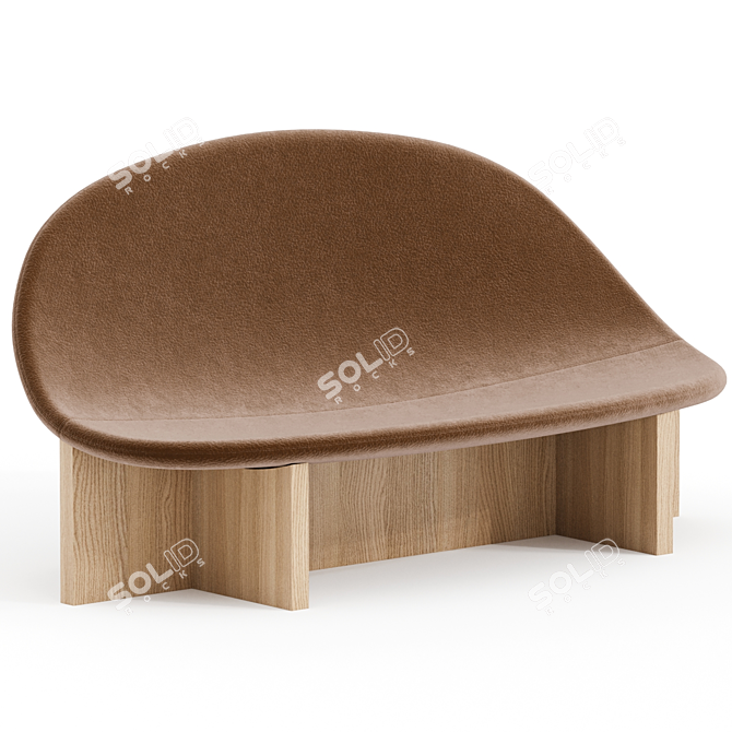 Modern Yet Cozy Nido Sofa 3D model image 1