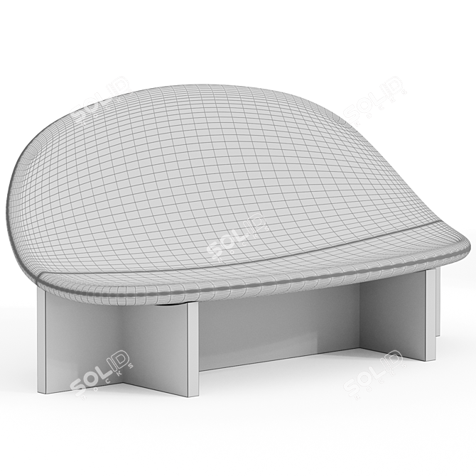 Modern Yet Cozy Nido Sofa 3D model image 2