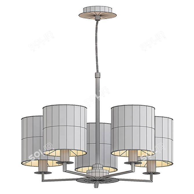 Tyler 5 Multi-Arm Ceiling Fitting 3D model image 2