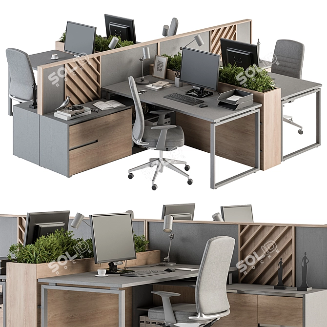 Workspace Essentials Bundle - Furniture 3D model image 1