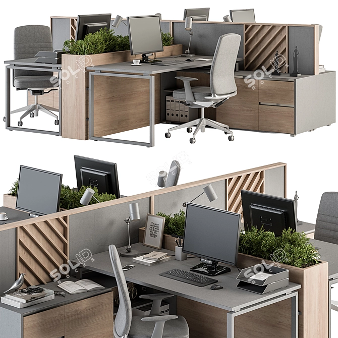 Workspace Essentials Bundle - Furniture 3D model image 3