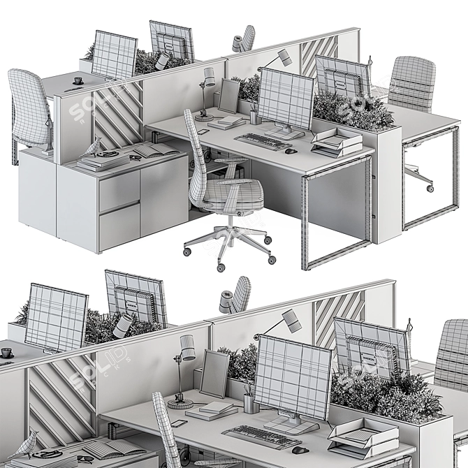 Workspace Essentials Bundle - Furniture 3D model image 5