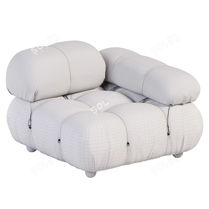 Modern B&B Italia Camaleonda Sofa 3D model image 4