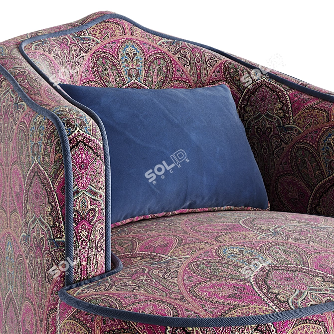  ETRO Home Amina Armchair Model 3D model image 4