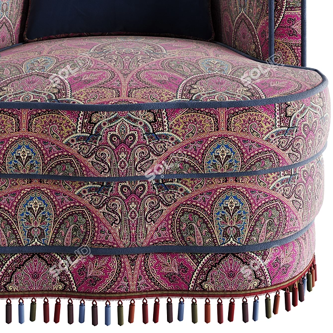  ETRO Home Amina Armchair Model 3D model image 5