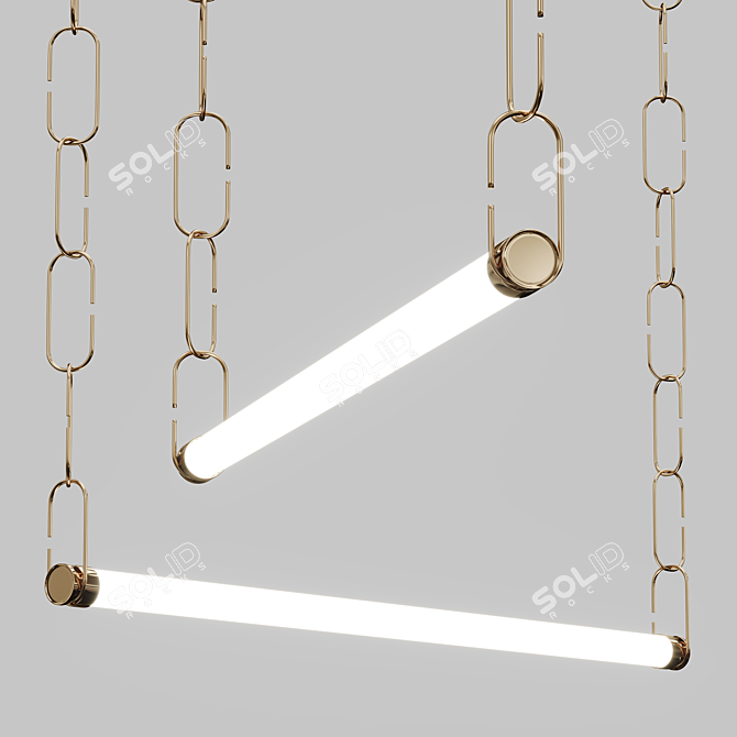 Dimmable Metal Pendant Lamp 3D model image 6