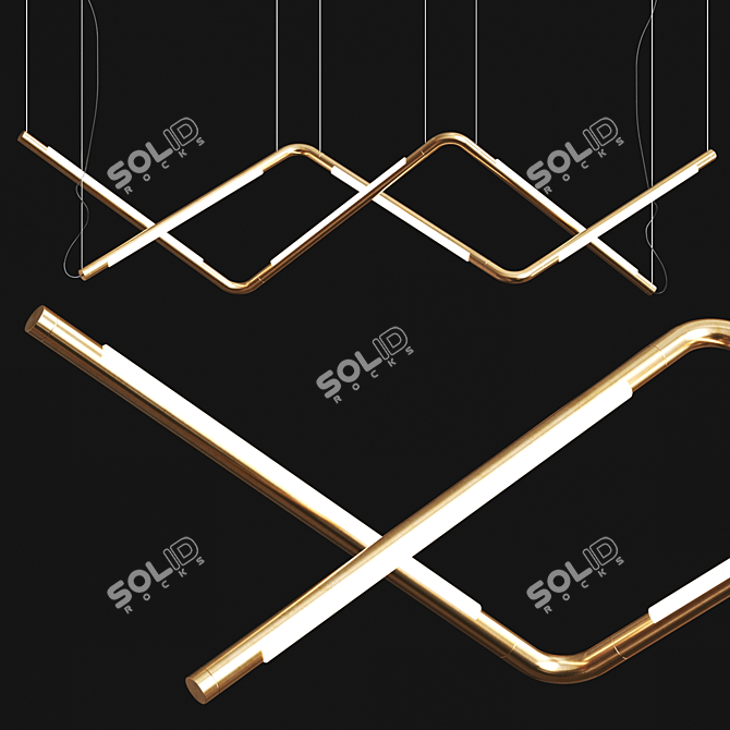 Rituals Collection Chandelier by ANDlight 3D model image 1