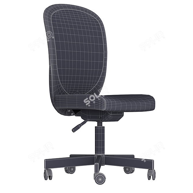 IKEA FLINTAN Office Chair, Ergonomic 3D model image 4