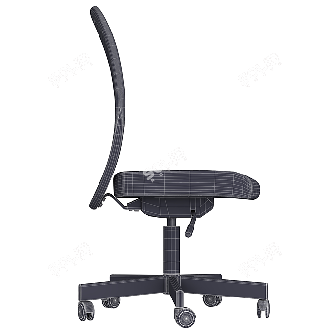 IKEA FLINTAN Office Chair, Ergonomic 3D model image 5