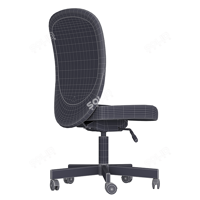 IKEA FLINTAN Office Chair, Ergonomic 3D model image 6