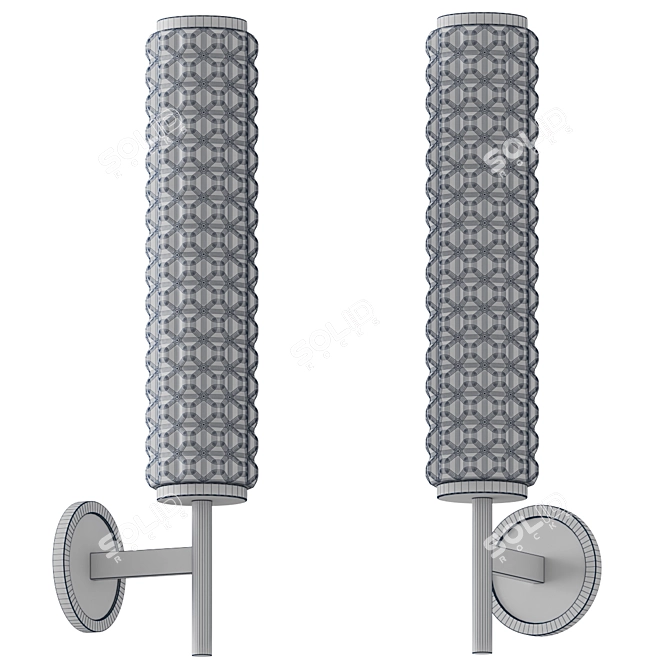 Modern LED Wall Sconce Fixture 3D model image 2