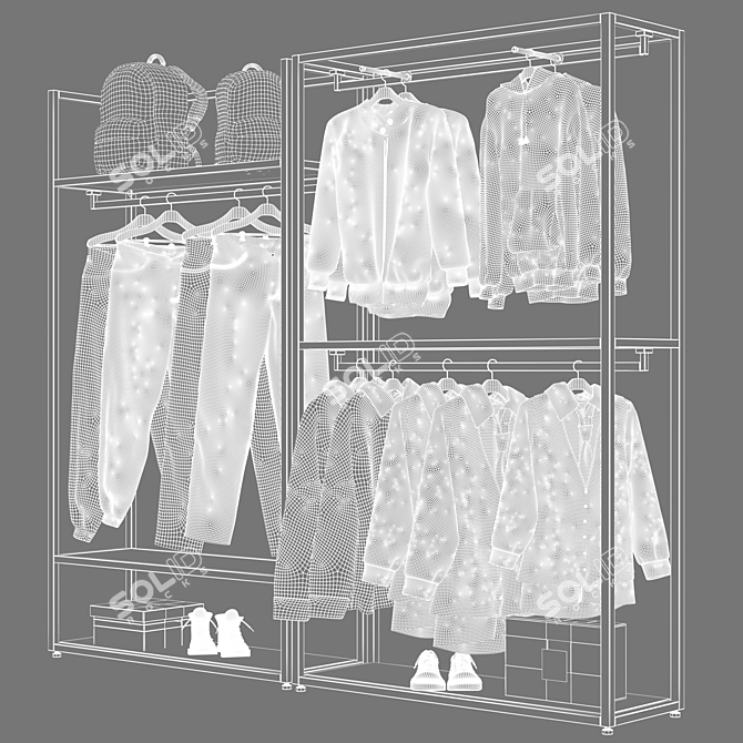 3D Rendered Clothes Hanger Kit 3D model image 4