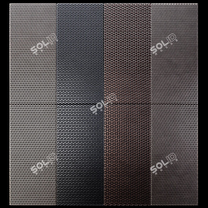 Perforated Metal Panels for Décor 3D model image 5