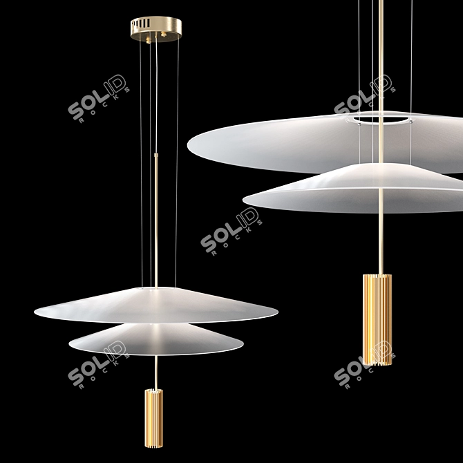 Modern Yoda Pendant Light Fixture 3D model image 1