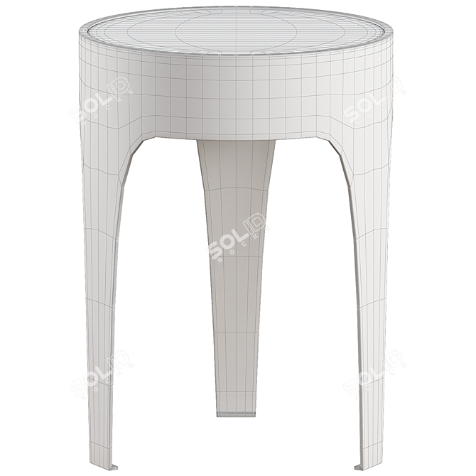 Modern Cylinder Side Tables - 3D 3D model image 2