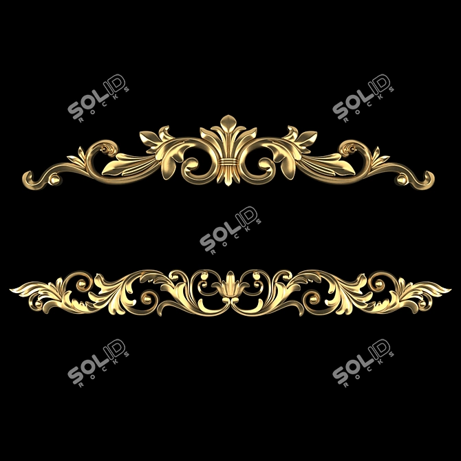 Luxury 3D Ornament Design Kit 3D model image 1