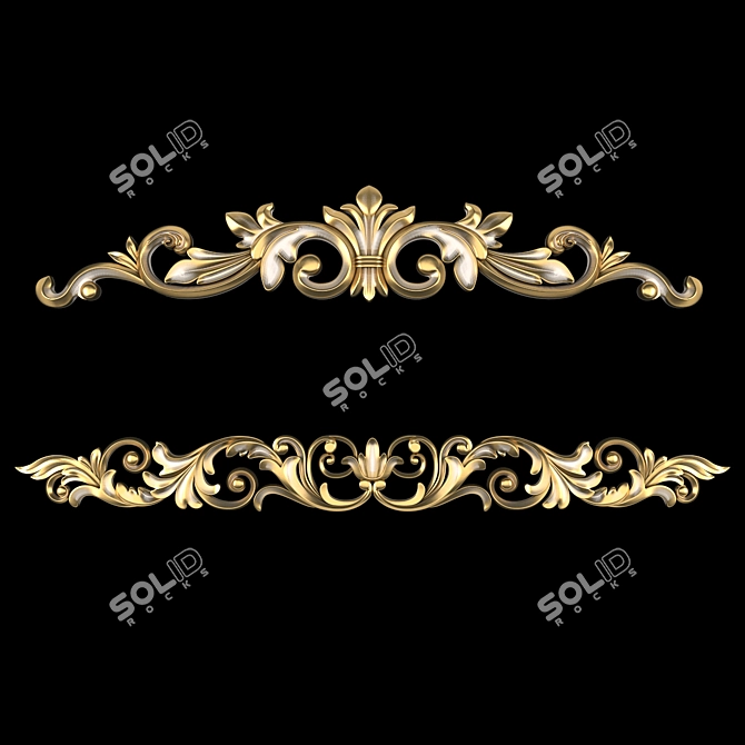 Luxury 3D Ornament Design Kit 3D model image 2