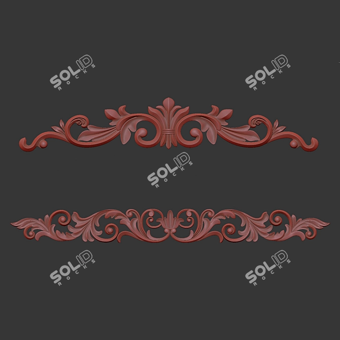 Luxury 3D Ornament Design Kit 3D model image 7