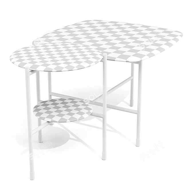 Sleek Meridiani Adrian Tables Set 3D model image 5