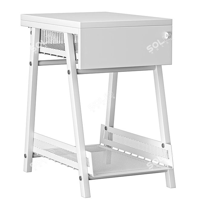 Compact TROTTEN Drawer Unit - 34x53x56cm 3D model image 1