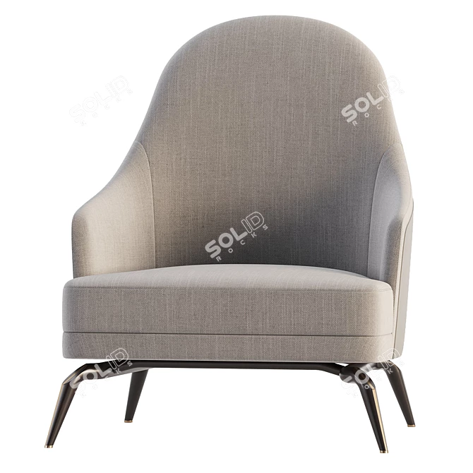 ASTER Summers Armchair: Contemporary Elegance 3D model image 5