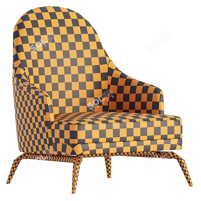 ASTER Summers Armchair: Contemporary Elegance 3D model image 7