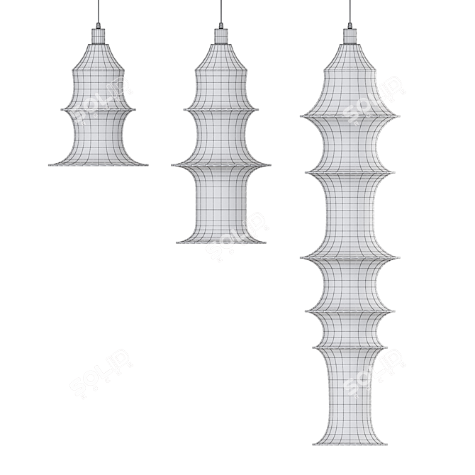 Modern Pendant Lamp PENTTI 3D model image 4